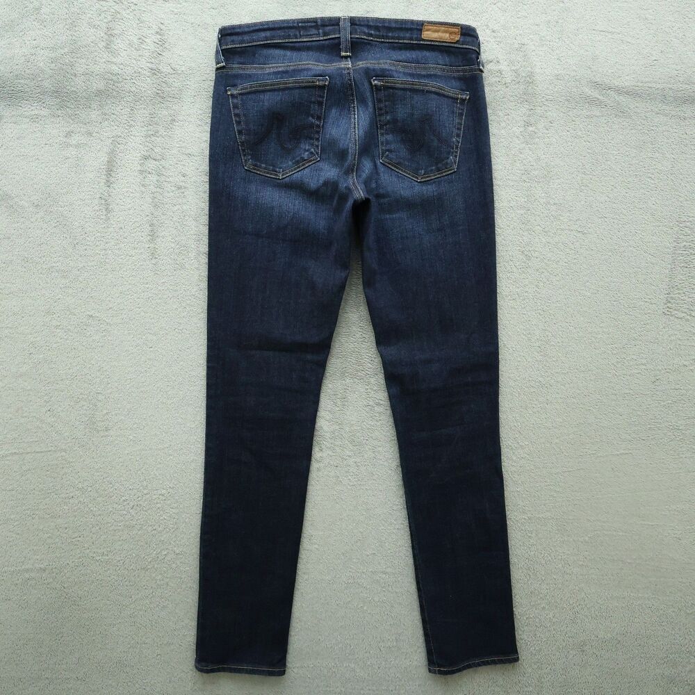 AG Jean Women's Size 27R Blue Low-Rise The Stilt Cigarette Leg Denim 30" Inseam - Picture 13 of 16